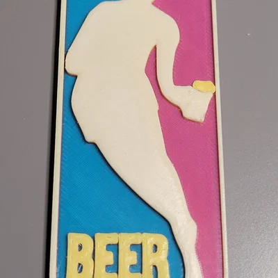 Mẫu in 3D Huy hiệu Beer NAA - Phụ kiện móc khóa cực chất