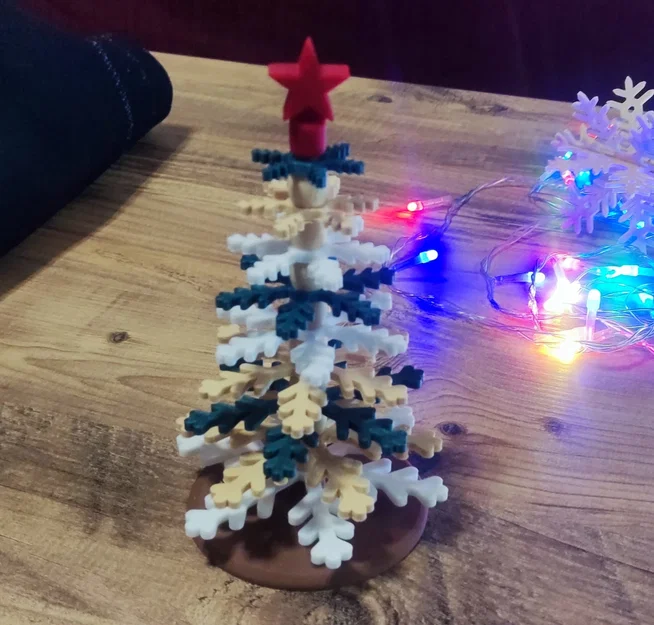 Cây thông Noel bông tuyết 3D - Mẫu trang trí Giáng sinh tuyệt đẹp - Image 1