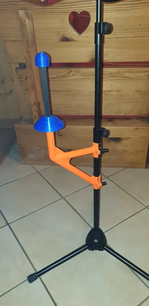 Giá đỡ kèn trombone gắn lên chân giá nhạc (Ø20 mm) - Image 1
