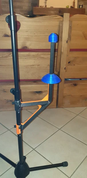 Giá đỡ kèn trombone gắn lên chân giá nhạc (Ø20 mm) - Image 2