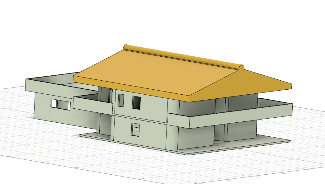Mô hình nhà ở kiến trúc GT48 (Thiết kế bởi Fusion360) - Image 1