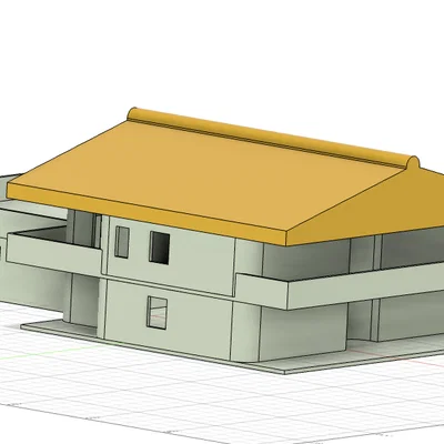 Mô hình nhà ở kiến trúc GT48 (Thiết kế bởi Fusion360)