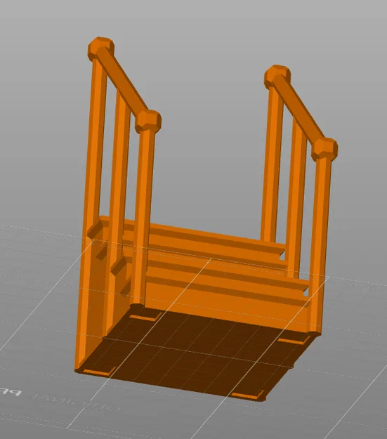Cầu thang 3D có tay vịn cho Nisse (Supportless) - Image 4