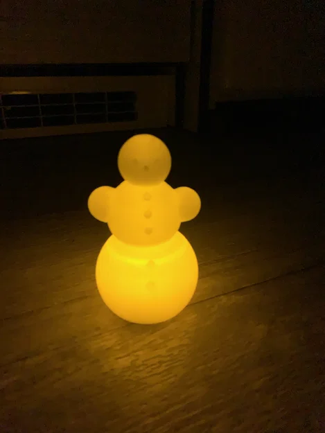 Mô hình người tuyết 3D dùng nến LED siêu đáng yêu - Image 2