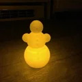 Mô hình người tuyết 3D dùng nến LED siêu đáng yêu - Thumbnail 2