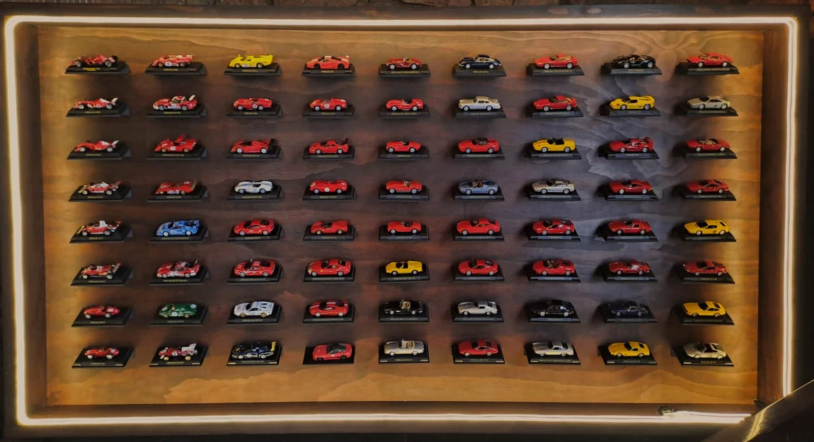 Kệ gắn tường trưng bày Ferrari collection 1:43 (ixo/altaya/fabbri) nghiêng 25° - Image 4
