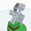 Bộ cờ vua Minecraft độc đáo - Tự in 3D mô hình Creeper, Wither, Enderman - Thumbnail 5
