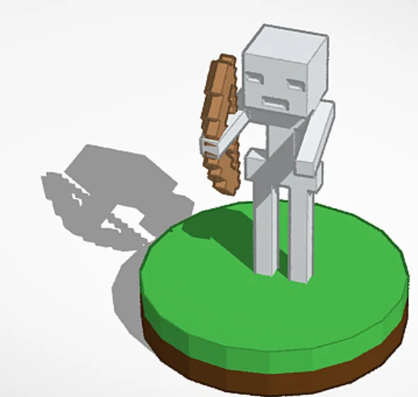 Bộ cờ vua Minecraft độc đáo - Tự in 3D mô hình Creeper, Wither, Enderman - Image 6