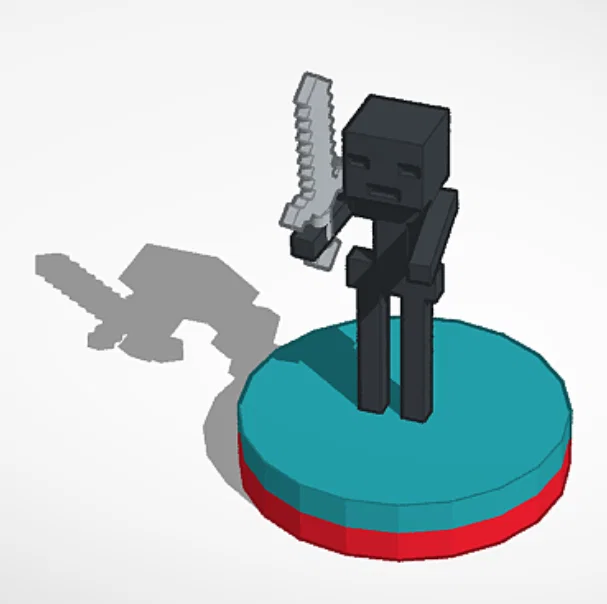 Bộ cờ vua Minecraft độc đáo - Tự in 3D mô hình Creeper, Wither, Enderman - Image 8