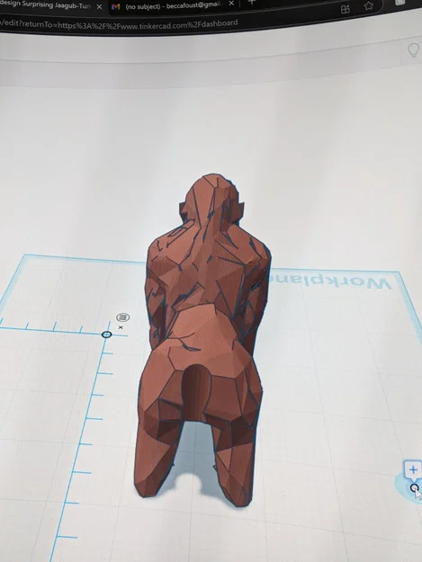Mô hình Gorilla giữ dây cáp sạc phong cách Low Poly độc đáo - Image 3