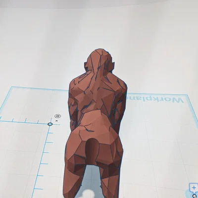 Mô hình Gorilla giữ dây cáp sạc phong cách Low Poly độc đáo