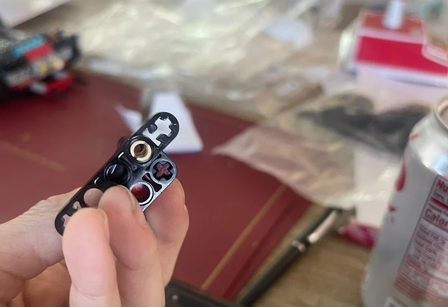 Phụ kiện trục nối LEGO Technic 2 stud (2-module cross axle) in 3D - Image 1