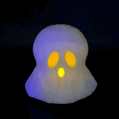 Ma nổi (low poly) – Nến Tealight (chỉ dùng nến điện/tealights điện)