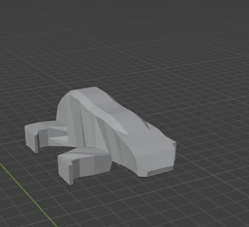 Mô hình gấu Bắc cực nằm nghỉ (polarbear laying) in 3D độc đáo - Image 2