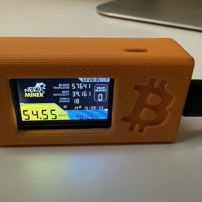 Vỏ case Bitcoin NerdMiner cho LILYGO TTGO T-Display ESP32