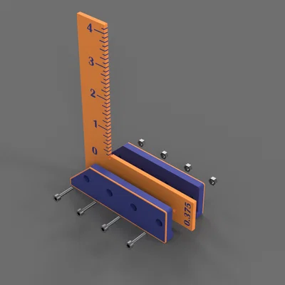 Thước ke góc Try Square hệ Imperial in 3D cho dân làm mộc