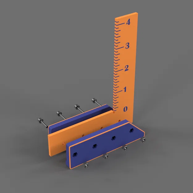 Thước ke góc Try Square hệ Imperial in 3D cho dân làm mộc - Image 4