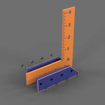 Thước ke góc Try Square hệ Imperial in 3D cho dân làm mộc