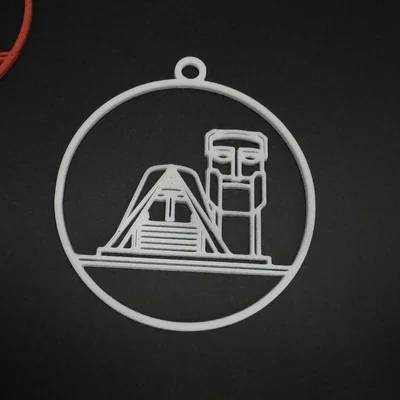 We Are Our Mountains - Tatik Papik - Ornament cây thông Noel line art