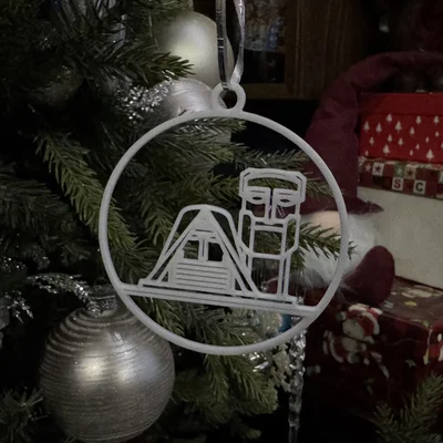 We Are Our Mountains - Tatik Papik - Ornament cây thông Noel line art