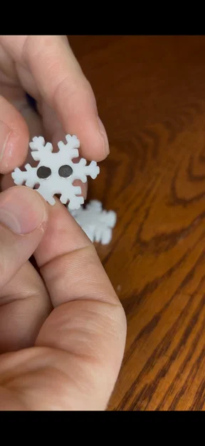 Nam châm hình bông tuyết Snowflake Magnet trang trí Giáng sinh - Image 1