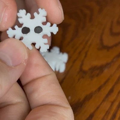 Nam châm hình bông tuyết Snowflake Magnet trang trí Giáng sinh
