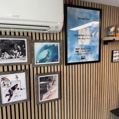 Móc treo khung hình cho tường lam gỗ (Wood Slat Wall Picture Frame Hanger)