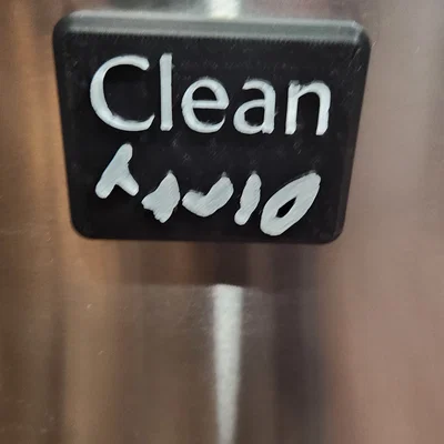 Biển báo từ tính Clean/Dirty cho máy rửa bát - Tự làm 3D in