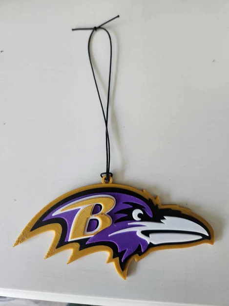 Ornament treo gương chiếu hậu xe Baltimore Ravens - Image 1