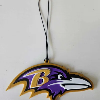 Ornament treo gương chiếu hậu xe Baltimore Ravens