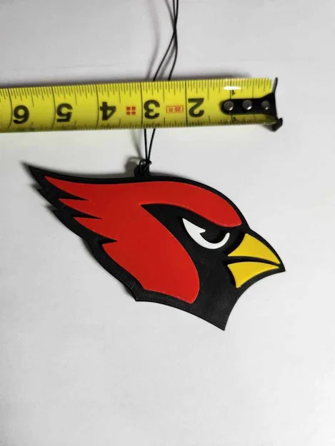 Ornament treo gương chiếu hậu xe Arizona Cardinals - Image 2