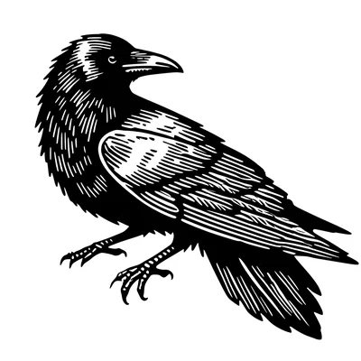 Bộ Mô Hình Chim Quạ Trang Trí Tường Độc Đáo (Crows Wall Art)