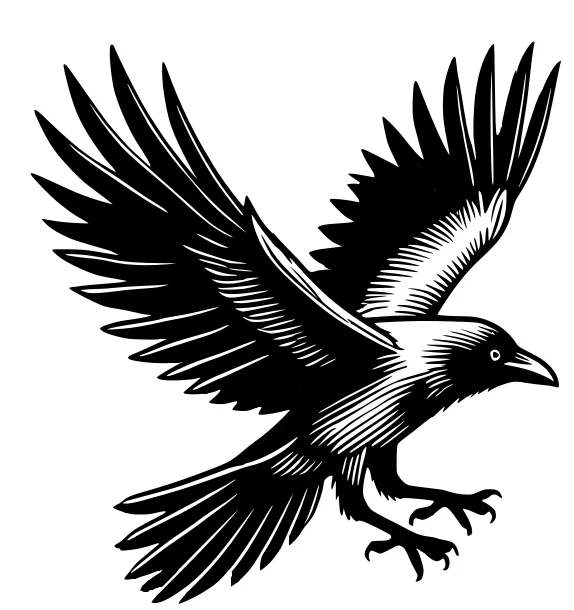 Bộ Mô Hình Chim Quạ Trang Trí Tường Độc Đáo (Crows Wall Art) - Image 2