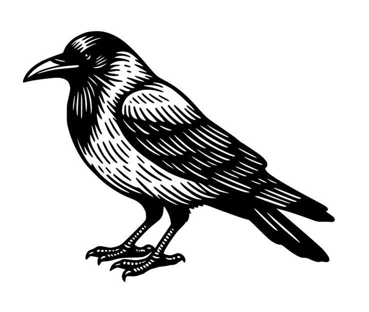 Bộ Mô Hình Chim Quạ Trang Trí Tường Độc Đáo (Crows Wall Art) - Image 4