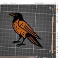 Bộ Mô Hình Chim Quạ Trang Trí Tường Độc Đáo (Crows Wall Art) - Thumbnail 8