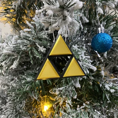 Trang trí cây thông Noel hình Triforce - The Legend of Zelda