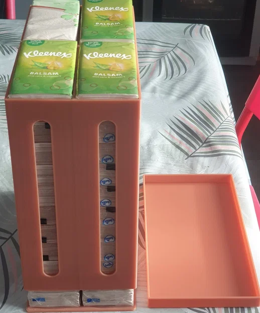 Khay đựng gói khăn giấy (Tissue pack dispenser) – 1/2/4 cột - Image 4