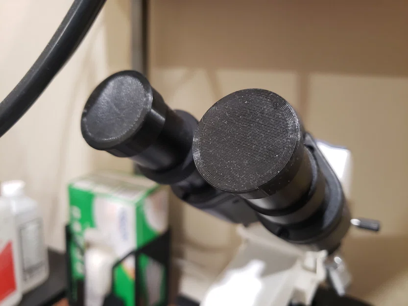 Nắp che bụi thị kính 3D cho kính hiển vi Amscope bảo vệ tối ưu - Image 1