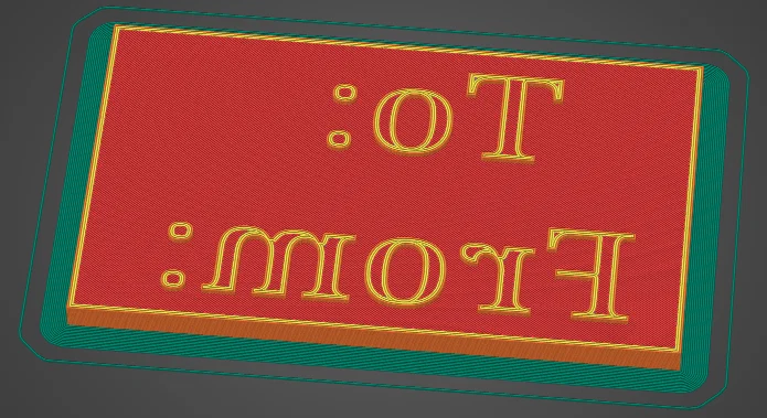 Con dấu To: From: in 3D trang trí quà tặng Giáng sinh độc đáo - Image 1