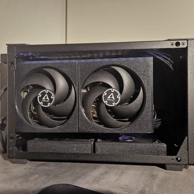 Shroud tản nhiệt 120mm cho mod GPU deshroud (hỗ trợ Arctic P12)