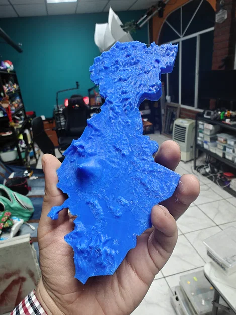 Mô hình 3D bản đồ địa hình vùng San Miguel, El Salvador - Image 1