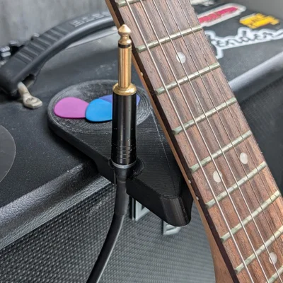 Gối Kê Cổ Đàn Guitar kèm Ngăn Đựng Pick & Sắp Xếp Dây Cáp