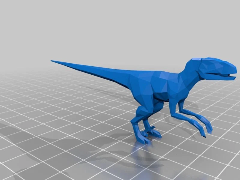 Mô hình 3D khủng long Low Poly Raptor (Velociraptor mongoliensis) - Image 2
