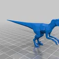Mô hình 3D khủng long Low Poly Raptor (Velociraptor mongoliensis) - Thumbnail 2