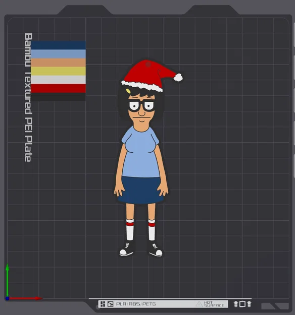Mô hình trang trí cây thông Noel Tina Belcher đáng yêu - Image 1
