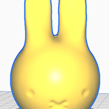 Mô hình đầu thỏ Miffy đáng yêu - File in 3D cho tín đồ decor