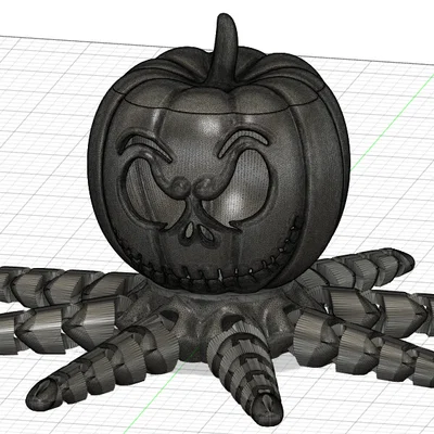 Mô hình 3D Jacktopus - Bạch tuộc Jack Skellington cho Halloween