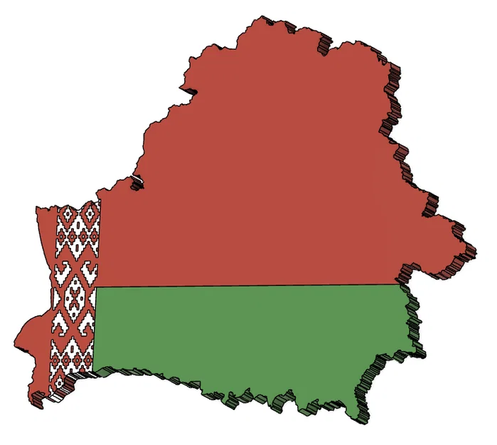 Nam châm tủ lạnh hình Belarus (parametric) - Image 1