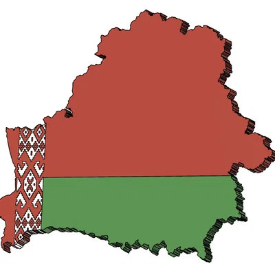 Nam châm tủ lạnh hình Belarus (parametric)