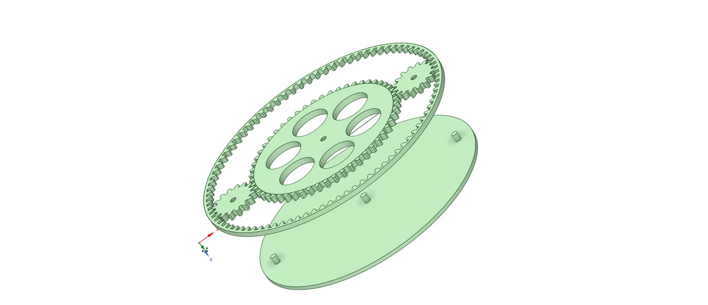 Mô hình bánh răng hành tinh (Planetary Gear) in 3D độc đáo - Image 1